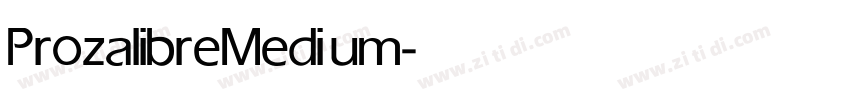 Prozalibre Medium字体转换